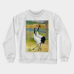 Fall. Cranes Crewneck Sweatshirt